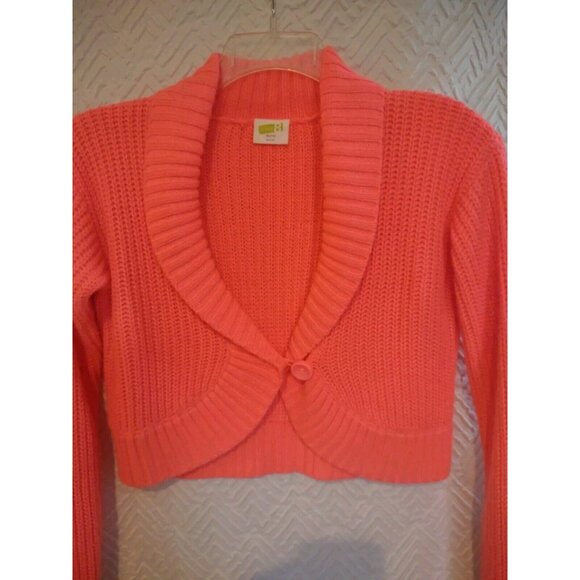 Crazy 8 ~ Girls Long Sleeve Crop Sweater ~ Bolero Shrug - XL (14) Soft, Sweet! - Picture 12 of 13